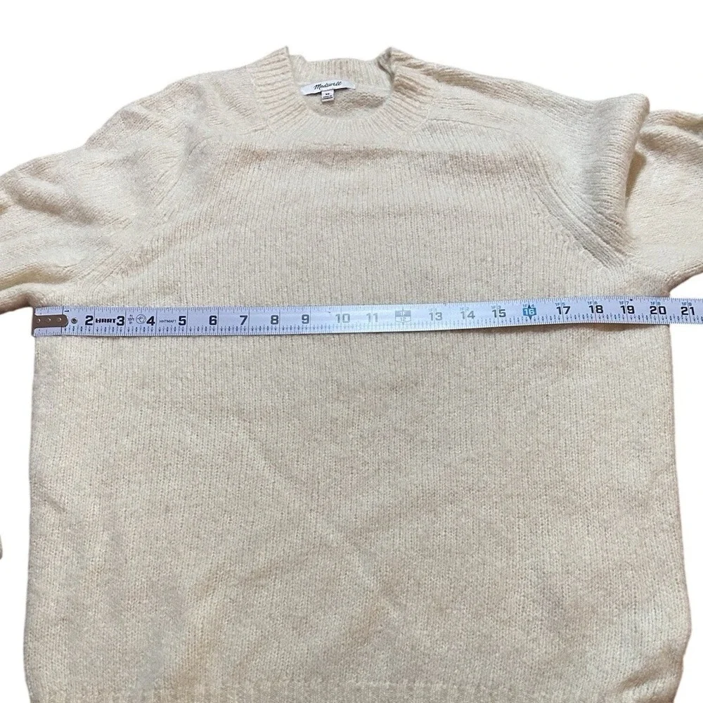 Madewell NWOT Crewneck Sweater in Yak-Alpaca Blend Cream Men's XS